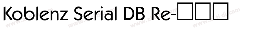 Koblenz Serial DB Re字体转换